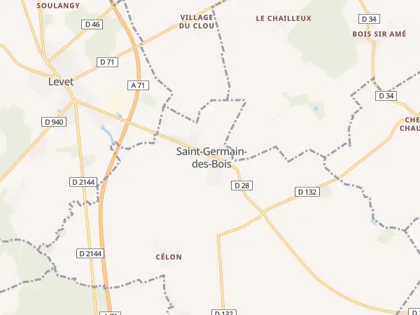 Plan de Saint-Germain-des-Bois