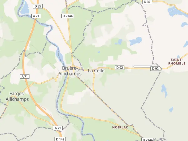 Plan de La Celle