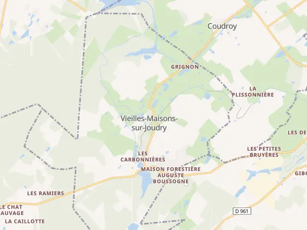 Plan de Vieilles-Maisons-sur-Joudry