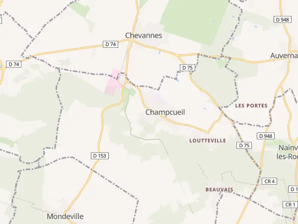 Plan de Champcueil