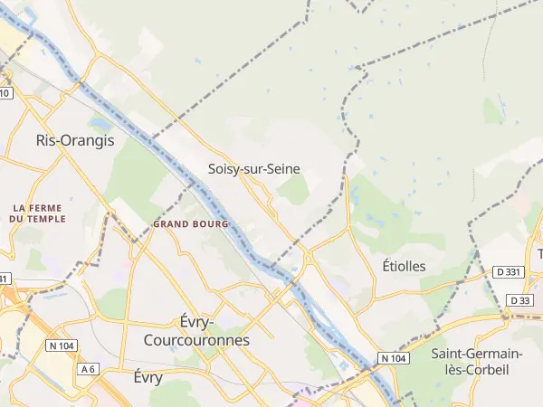 Plan de Soisy-sur-Seine