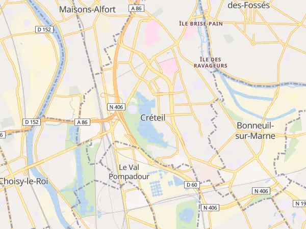 Plan de Créteil