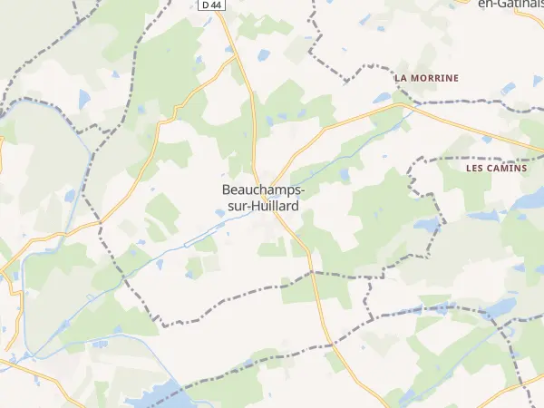 Plan de Beauchamps-sur-Huillard