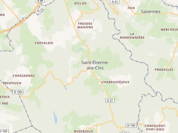 Plan de Saint-Étienne-aux-Clos