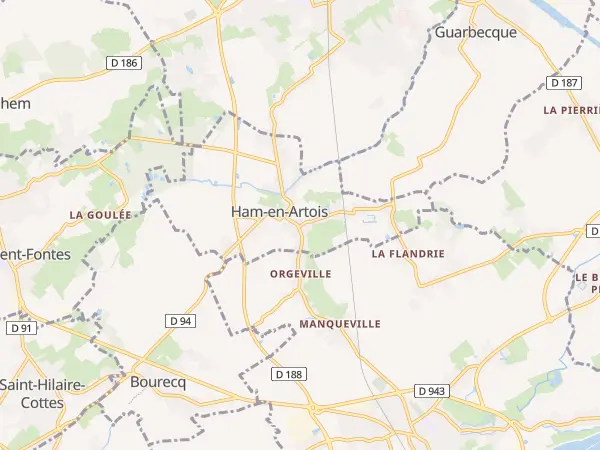 Plan de Ham-en-Artois