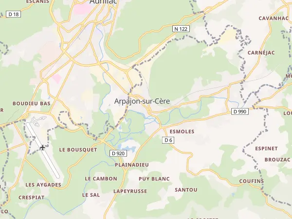 Plan de Arpajon-sur-Cère