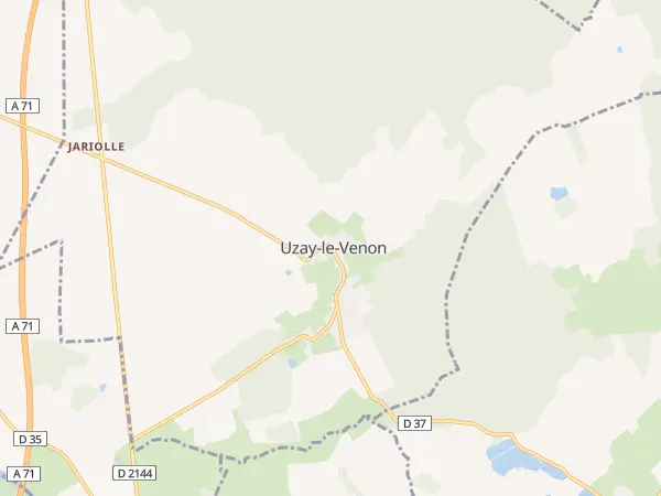 Plan de Uzay-le-Venon