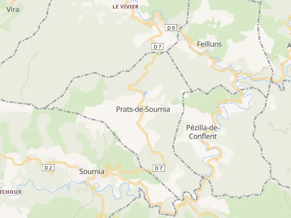 Plan de Prats-de-Sournia