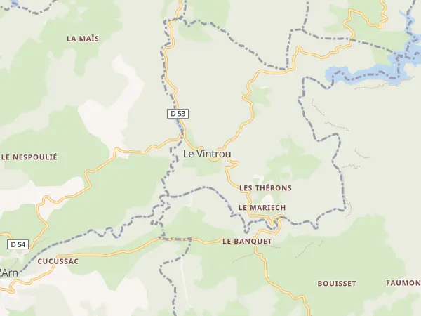 Plan du Vintrou