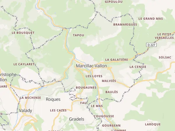 Plan de Marcillac-Vallon