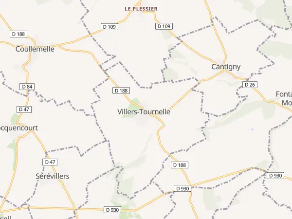 Plan de Villers-Tournelle