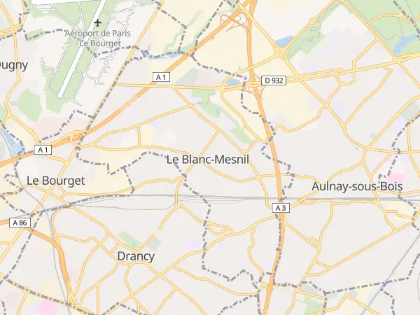 Plan du Blanc-Mesnil