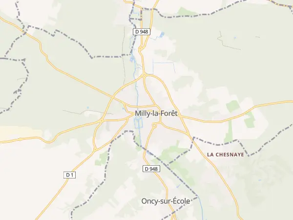 Plan de Milly-la-Forêt