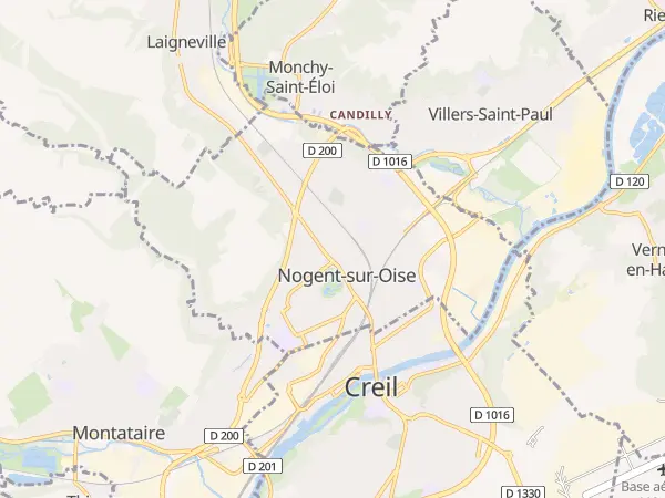 Plan de Nogent-sur-Oise