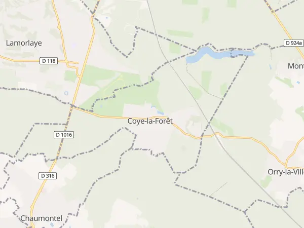 Plan de Coye-la-Forêt