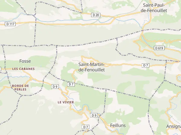Plan de Saint-Martin-de-Fenouillet