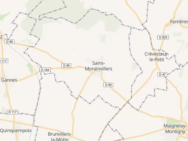 Plan de Sains-Morainvillers