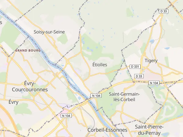 Plan de Étiolles