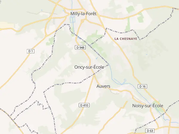 Plan de Oncy-sur-École