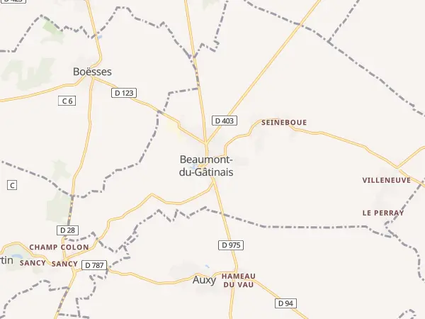 Plan de Beaumont-du-Gâtinais