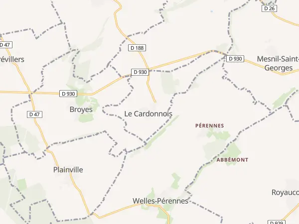 Plan du Cardonnois