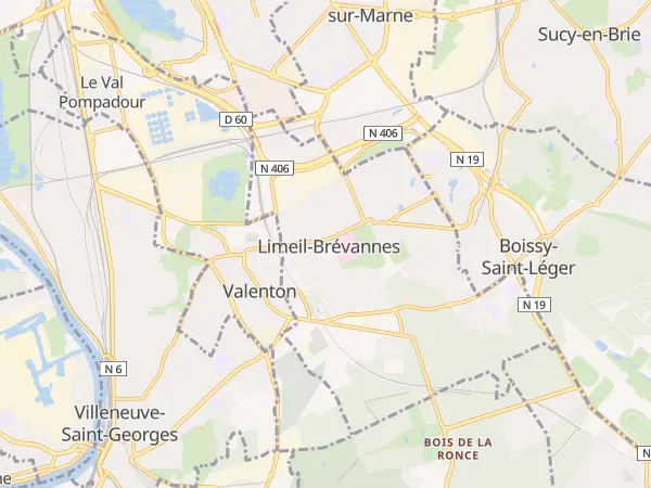 Plan de Limeil-Brévannes