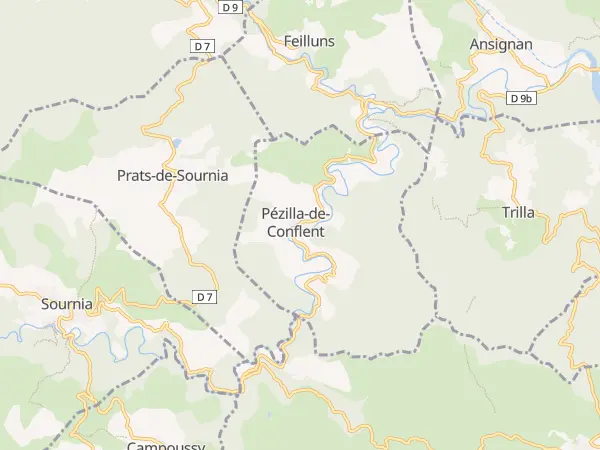 Plan de Pézilla-de-Conflent