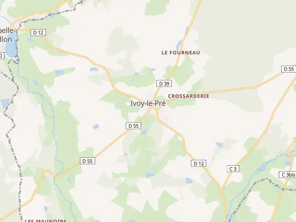 Plan de Ivoy-le-Pré