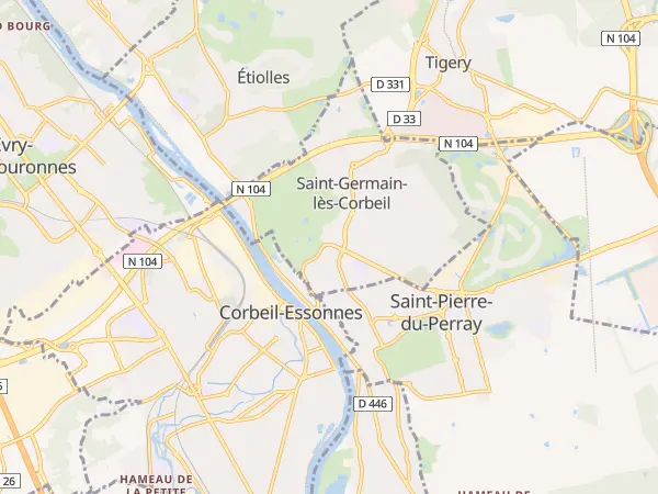 Plan de Saint-Germain-lès-Corbeil