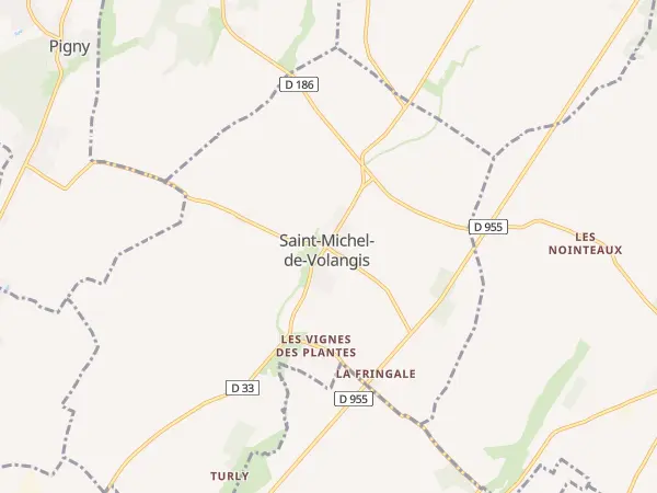 Plan de Saint-Michel-de-Volangis