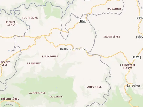 Plan de Rullac-Saint-Cirq