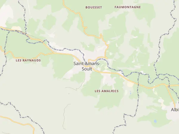 Plan de Saint-Amans-Soult