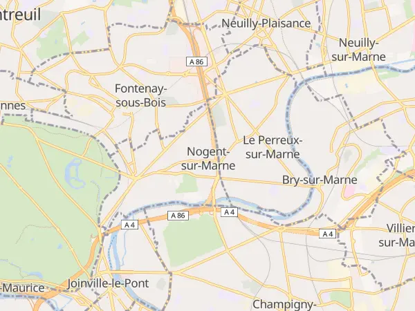 Plan de Nogent-sur-Marne
