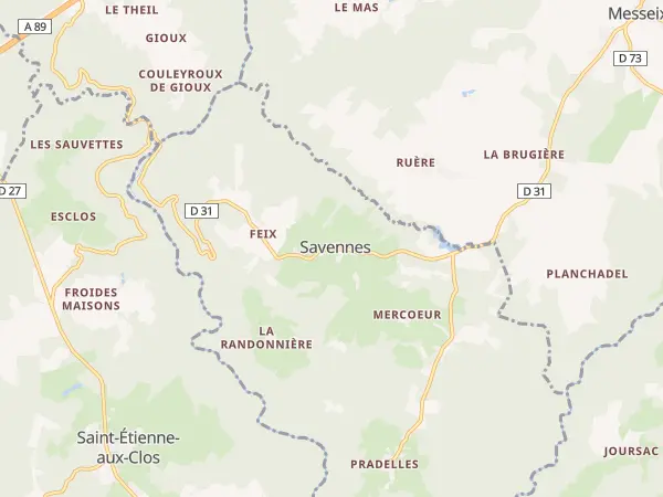 Plan de Savennes