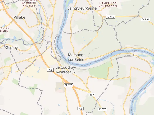 Plan de Morsang-sur-Seine