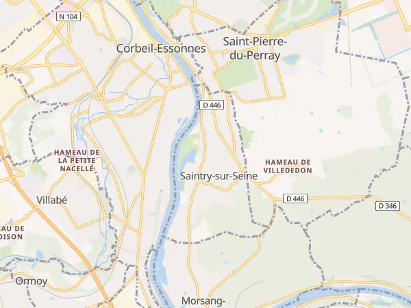 Plan de Saintry-sur-Seine