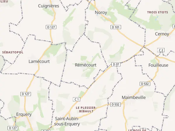 Plan de Rémécourt