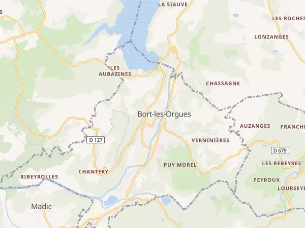 Plan de Bort-les-Orgues