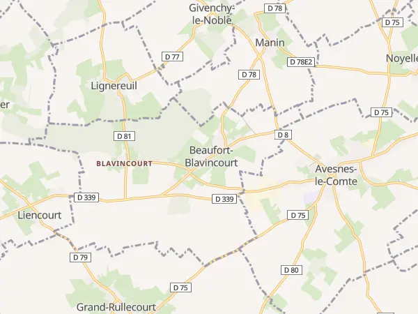 Plan de Beaufort-Blavincourt