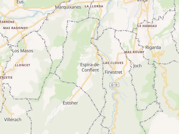 Plan de Espira-de-Conflent