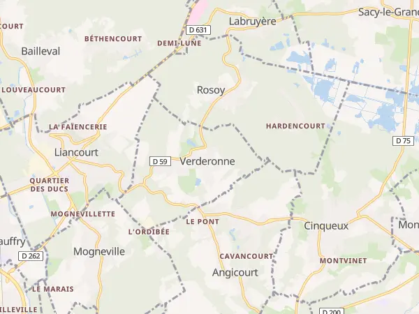 Plan de Verderonne
