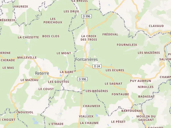 Plan de Fontanières
