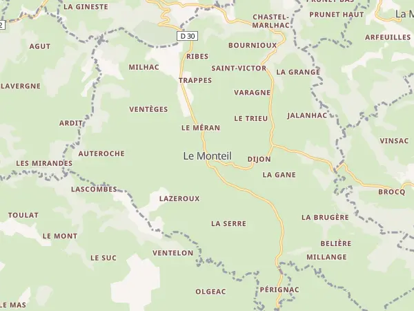 Plan du Monteil