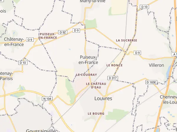 Plan de Puiseux-en-France