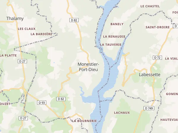 Plan de Monestier-Port-Dieu