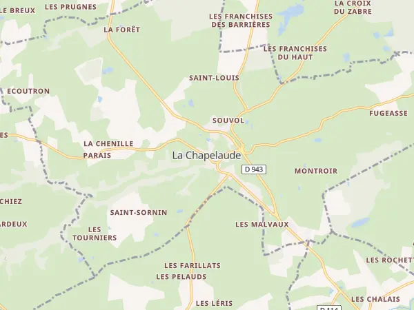 Plan de La Chapelaude