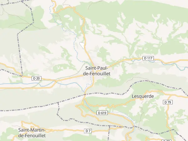 Plan de Saint-Paul-de-Fenouillet