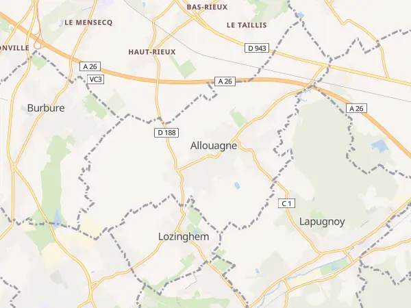 Plan de Allouagne