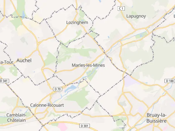 Plan de Marles-les-Mines