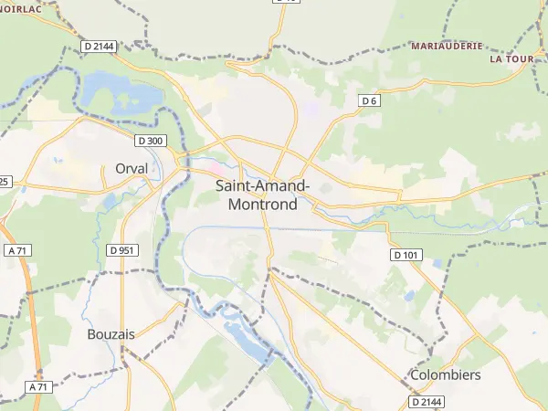 Plan de Saint-Amand-Montrond